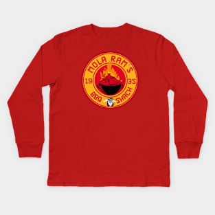 Mola Ram's bbq shack Kids Long Sleeve T-Shirt